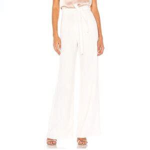 Amanda Uprichard Ariya Pant - White Wide-Leg Small - white